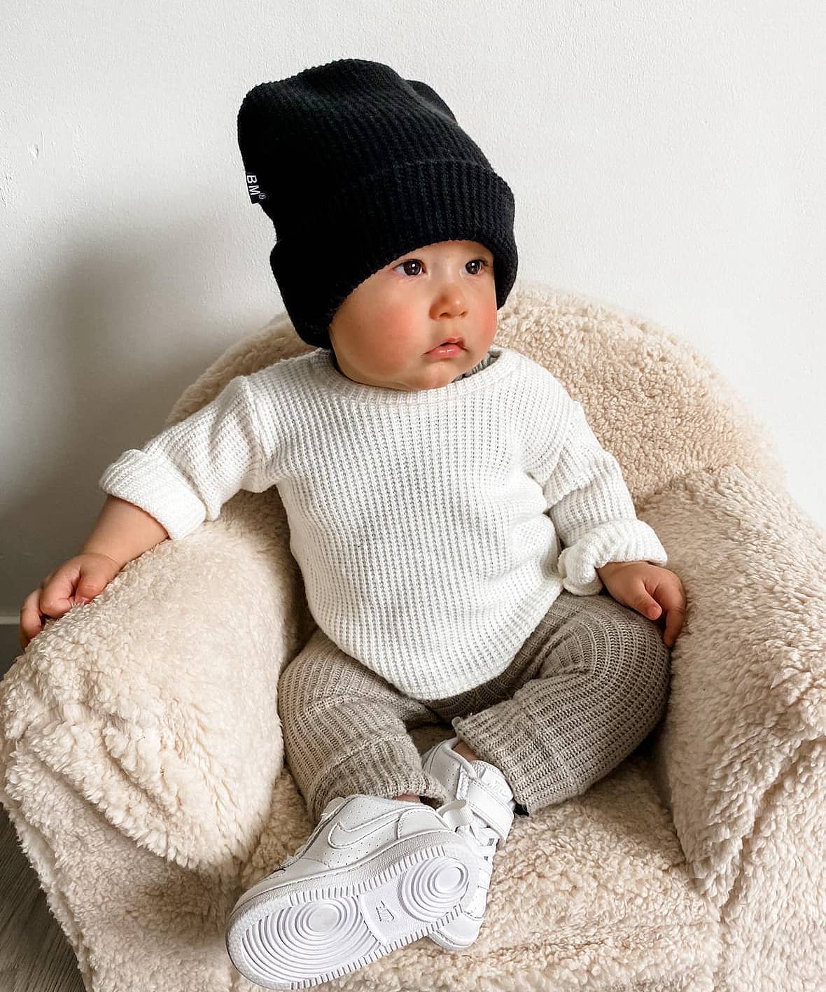 BM Slim fit broekje | Knit Taupe | Handmade