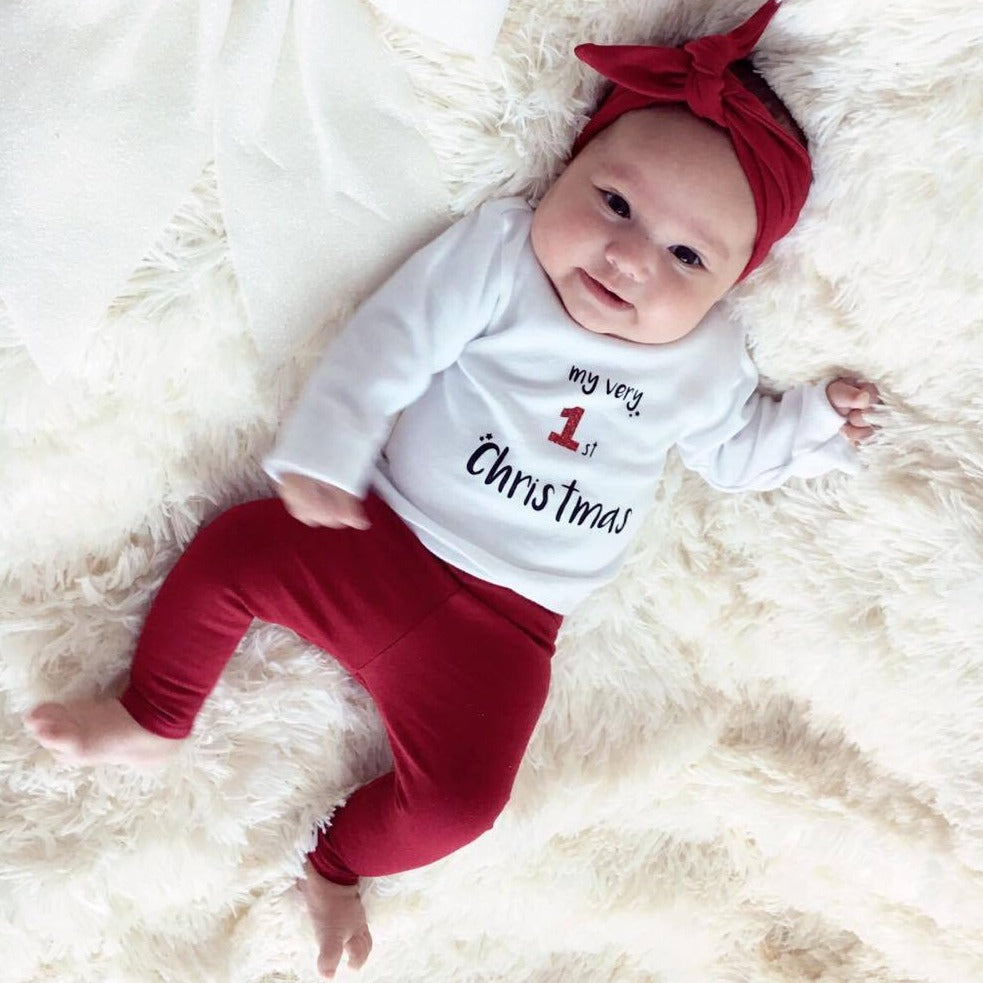 Legging | Bordeaux Rood | Handmade