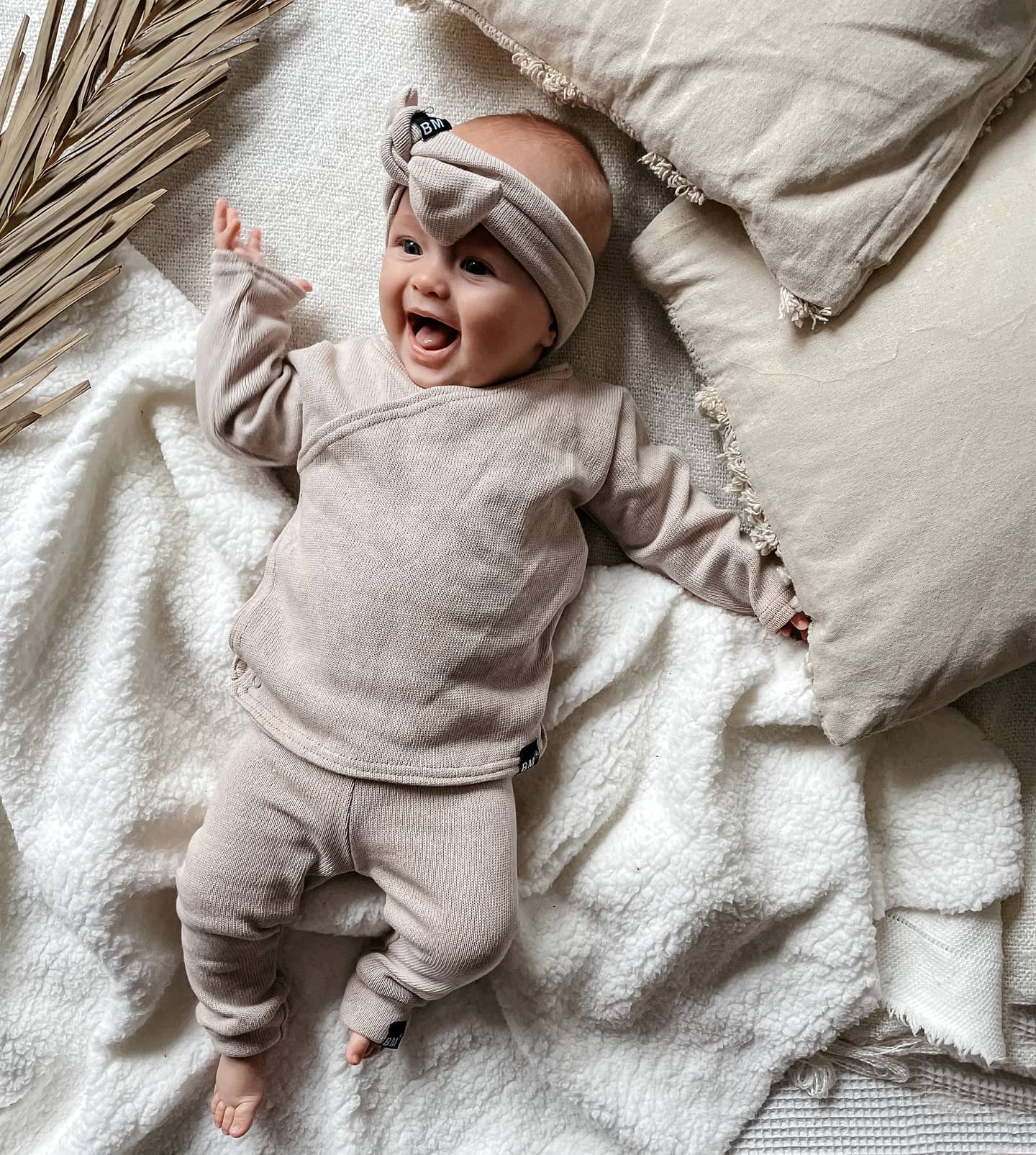 BM 2-delige set | Mini Knit | Sand