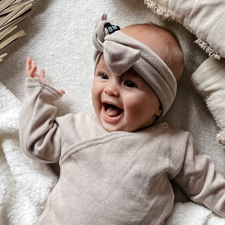 BM Haarbandje | Mini Knit Sand | Handmade