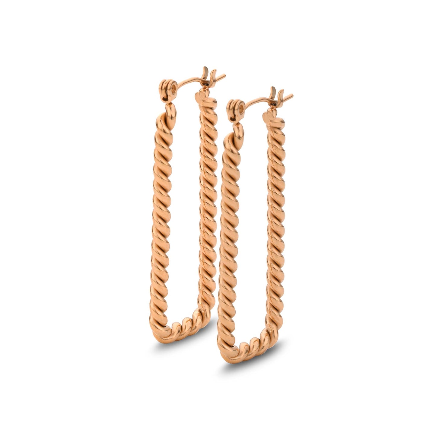 Oorbel | Rope Rosé Gold