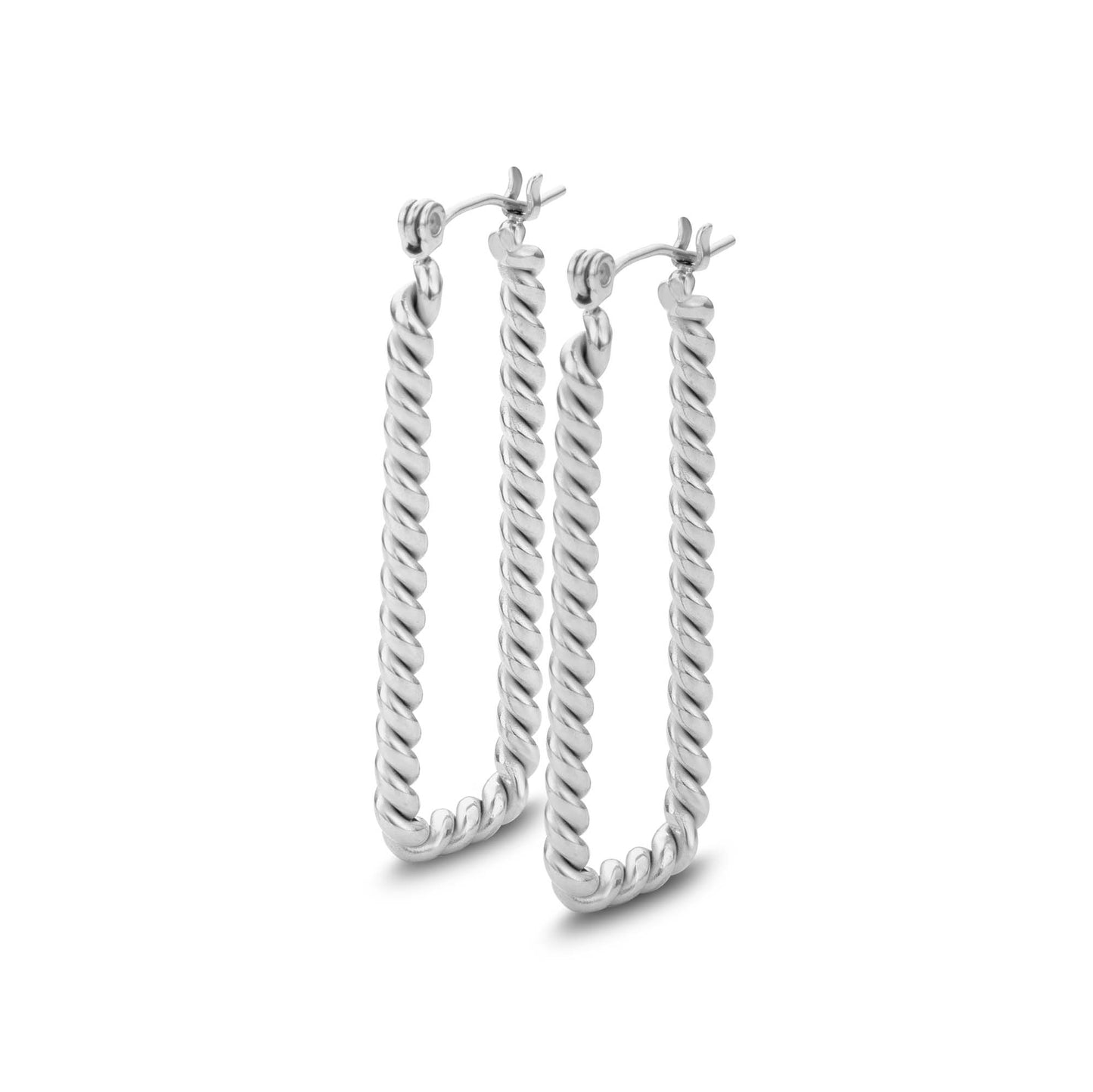 Oorbel | Rope Silver