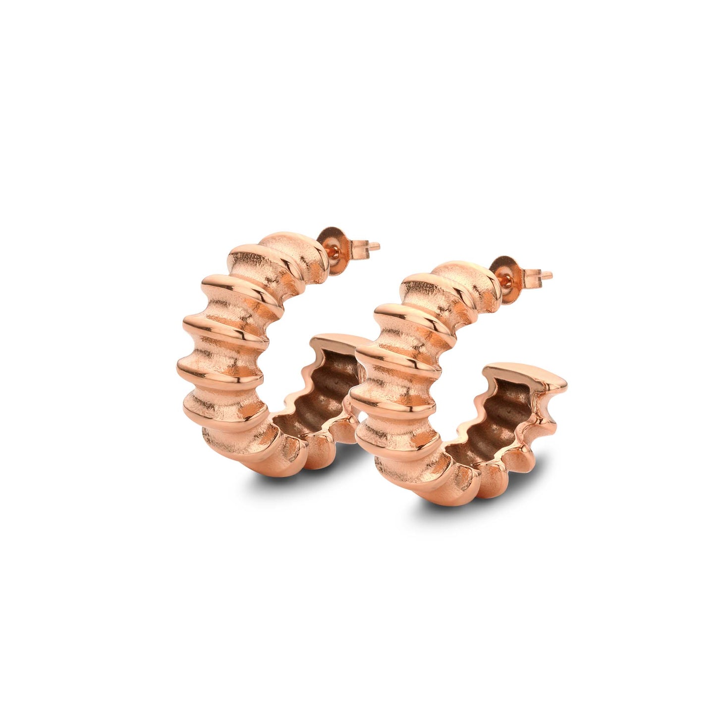 Oorbel | Wave Rosé Gold