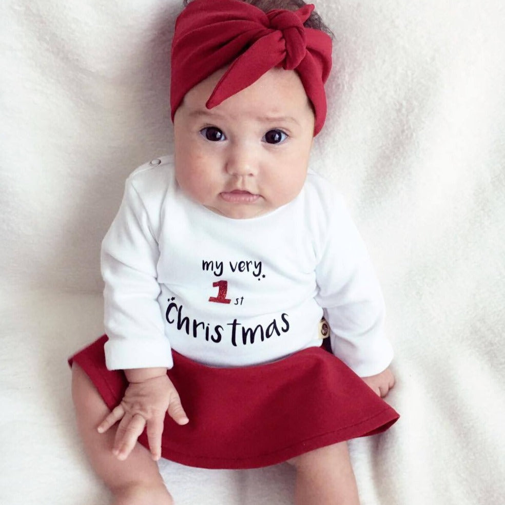 Cirkelrokje | Bordeaux rood | Handmade