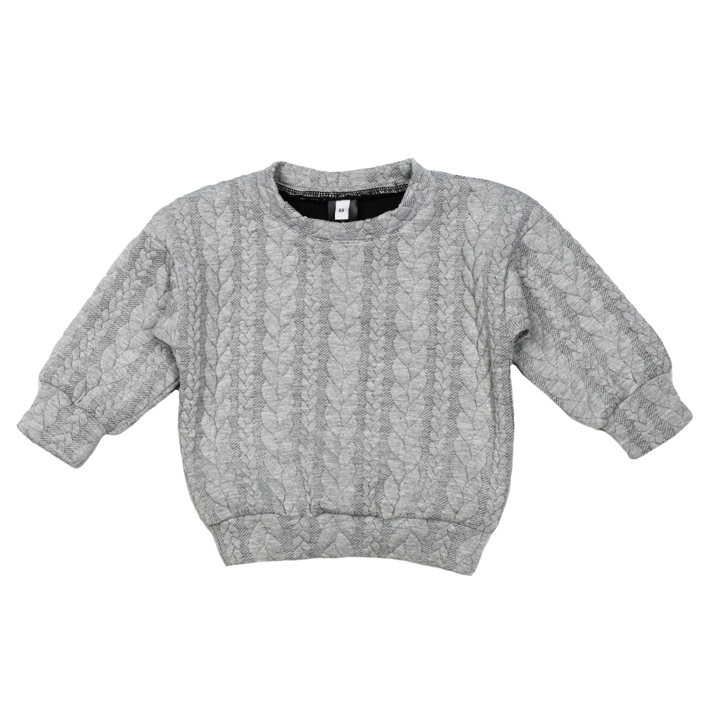 Baggy trui | Cable Grey | Handmade