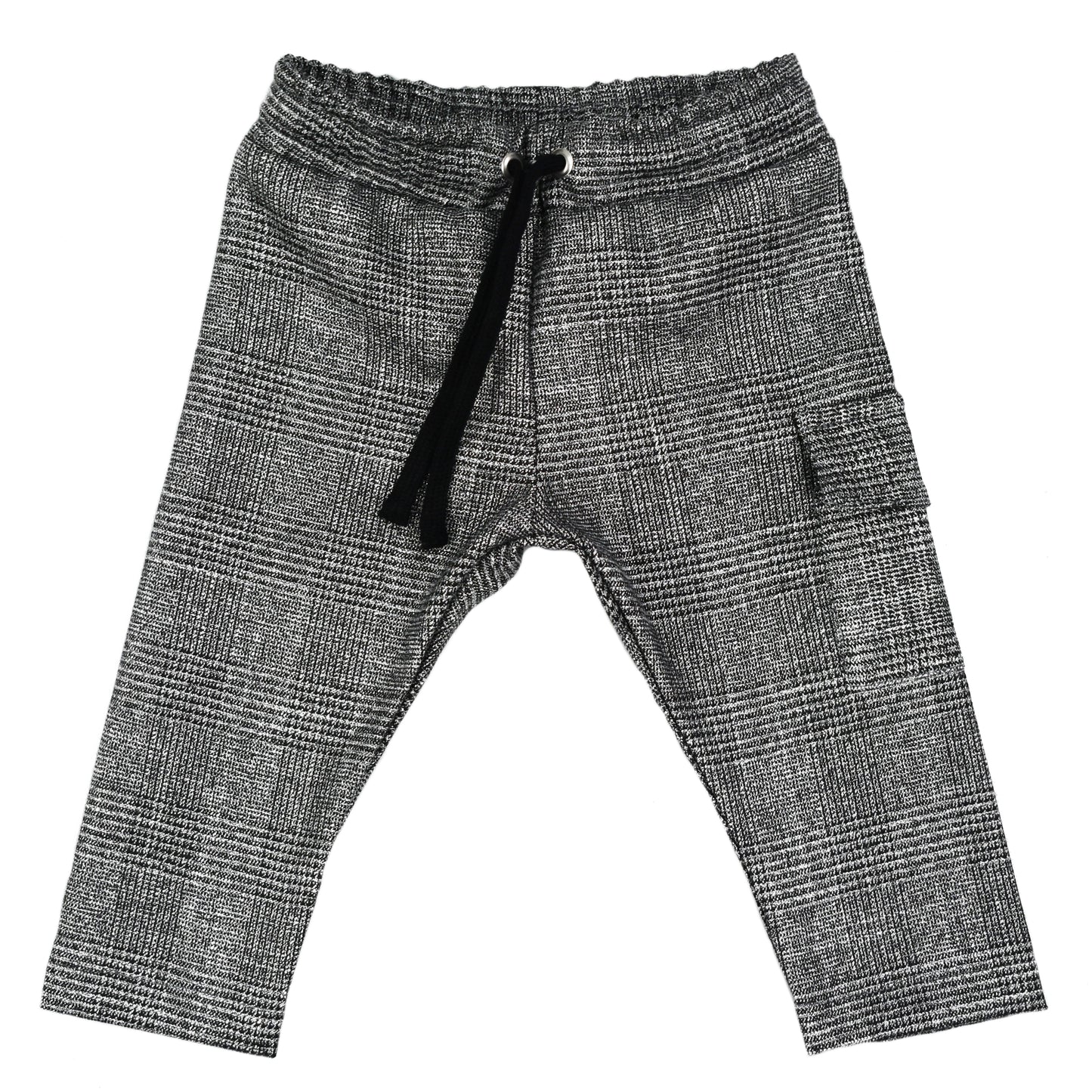 Broek met cargozakje | Checks Glitter | Handmade
