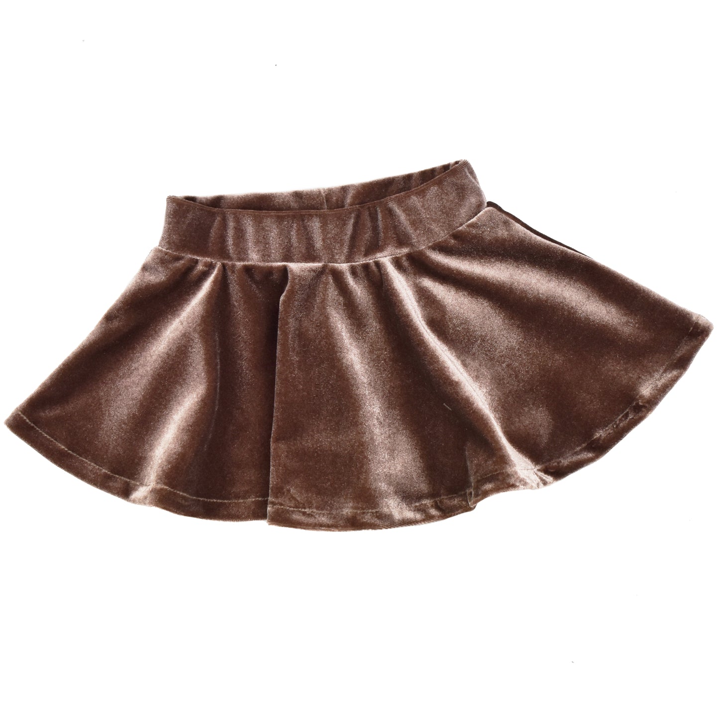 Cirkelrokje | Velvet Light Brown | Handmade