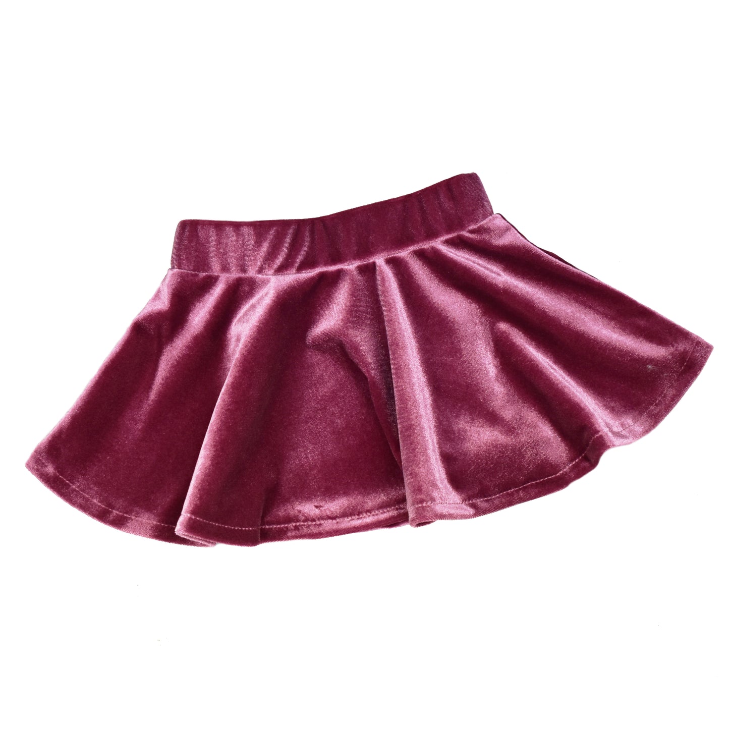Cirkelrokje | Velvet Old Rose | Handmade