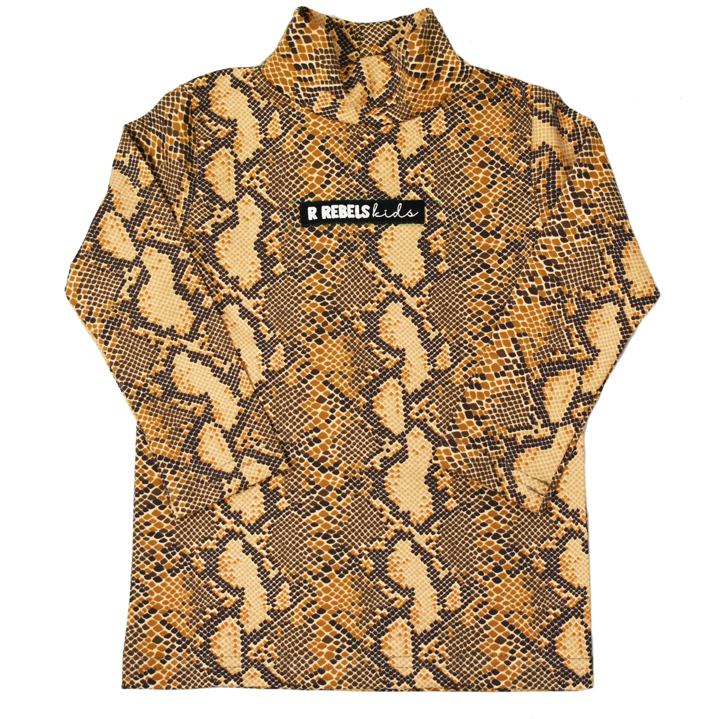 Turtleneck Longsleeve | Snake Print | Handmade