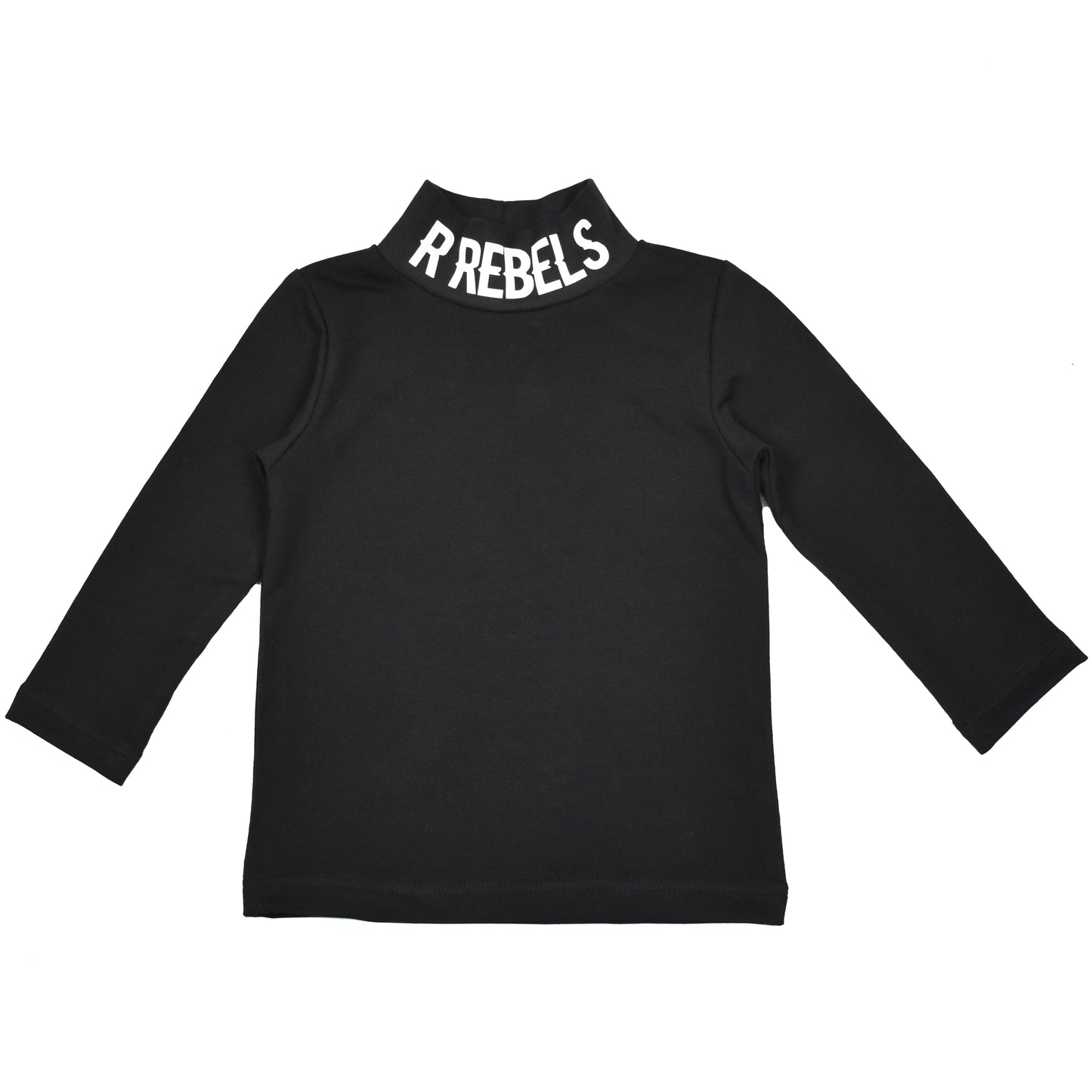 Turtleneck Longsleeve R REBELS | Black | Handmade