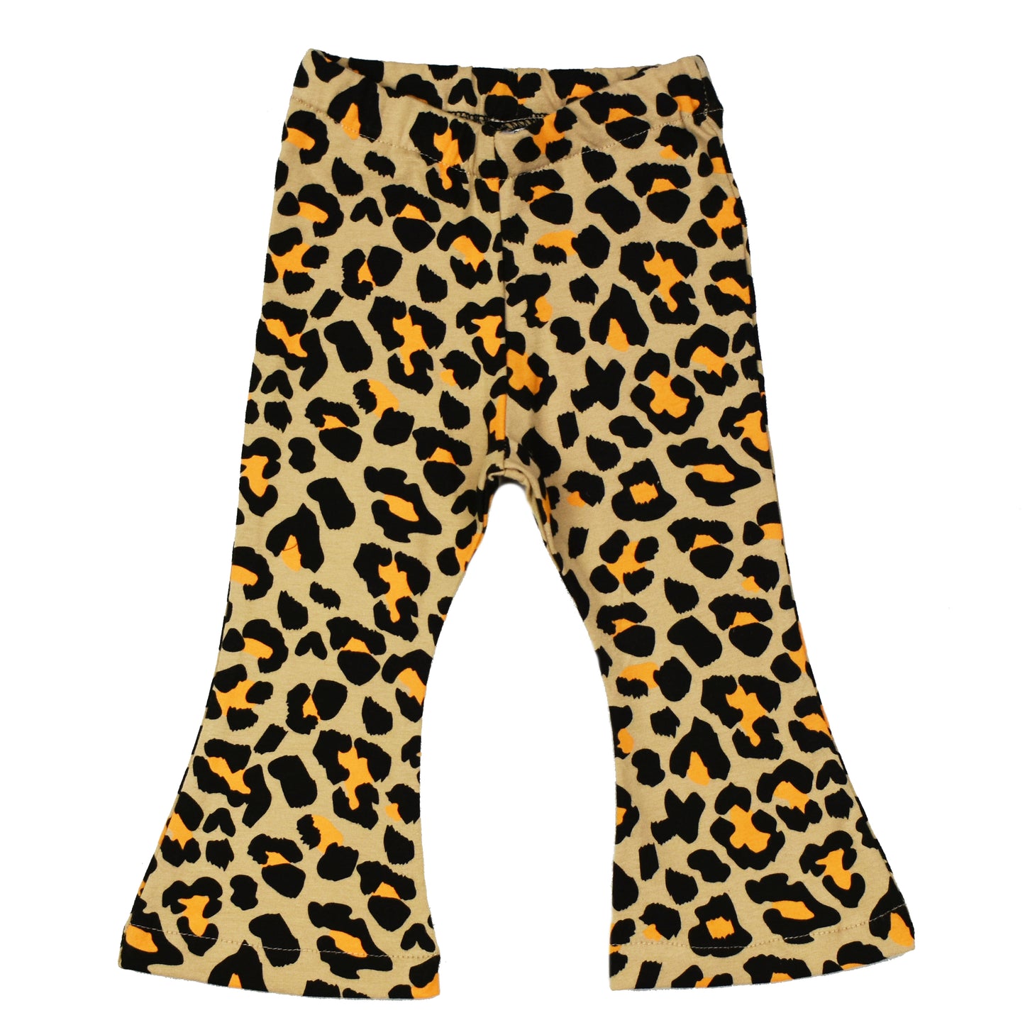 Flared Legging | Leopard Orange/Black | Handmade