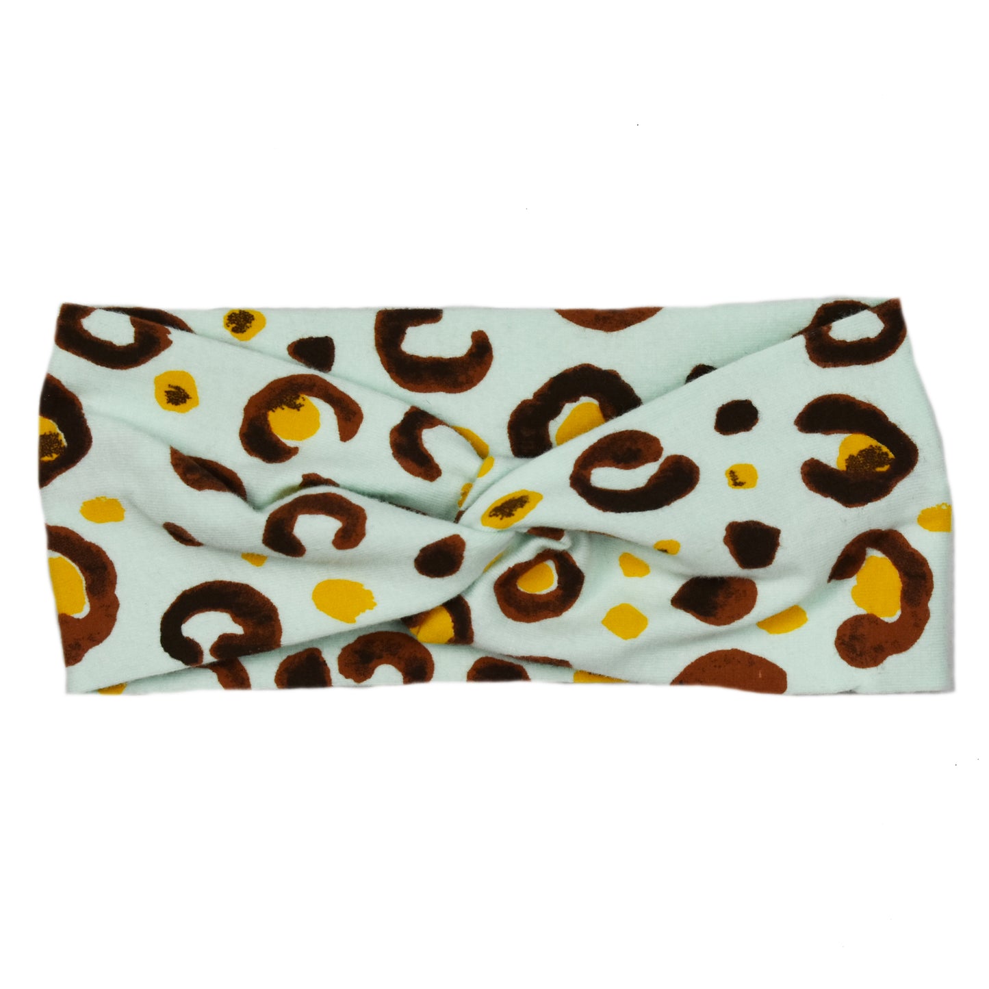 Twist Haarband | Leopard Mint | Handmade