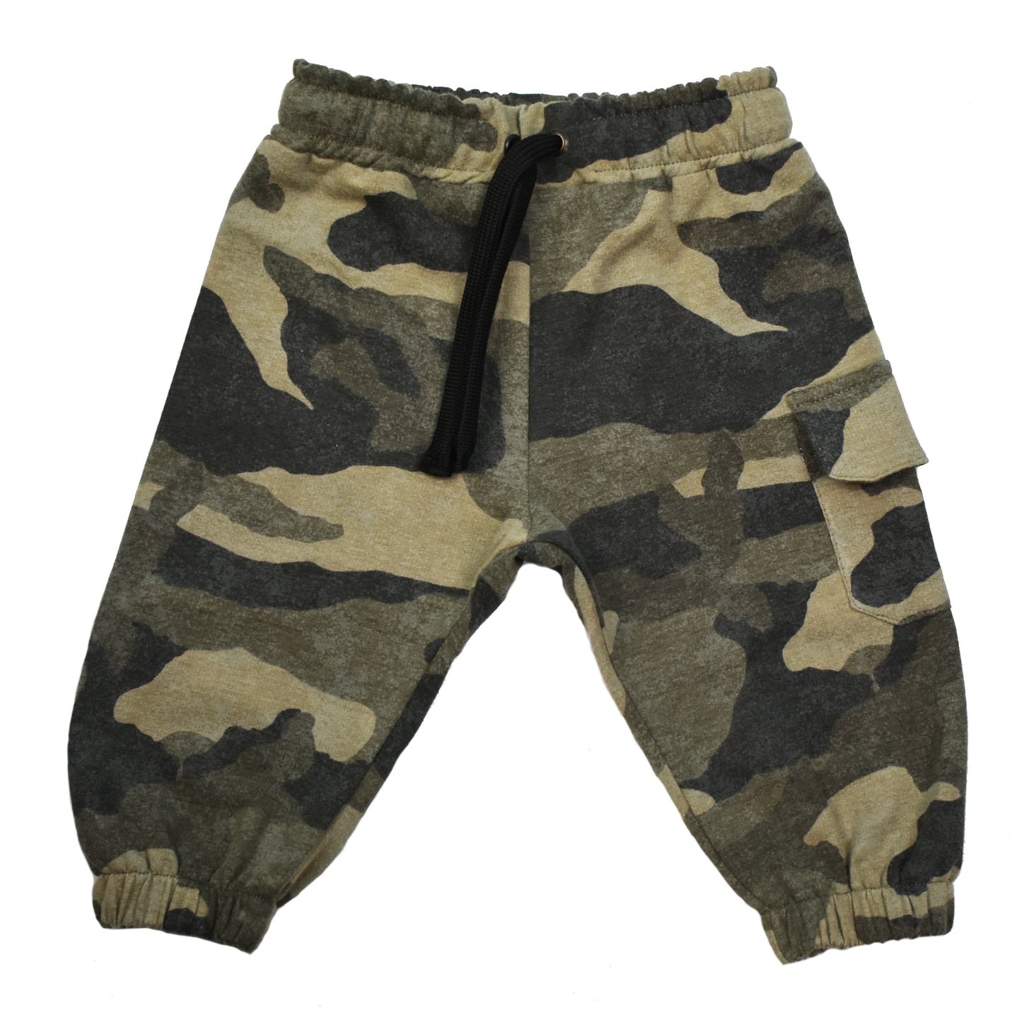 Baggy Joggingbroek met cargozakje | Camo | Handmade