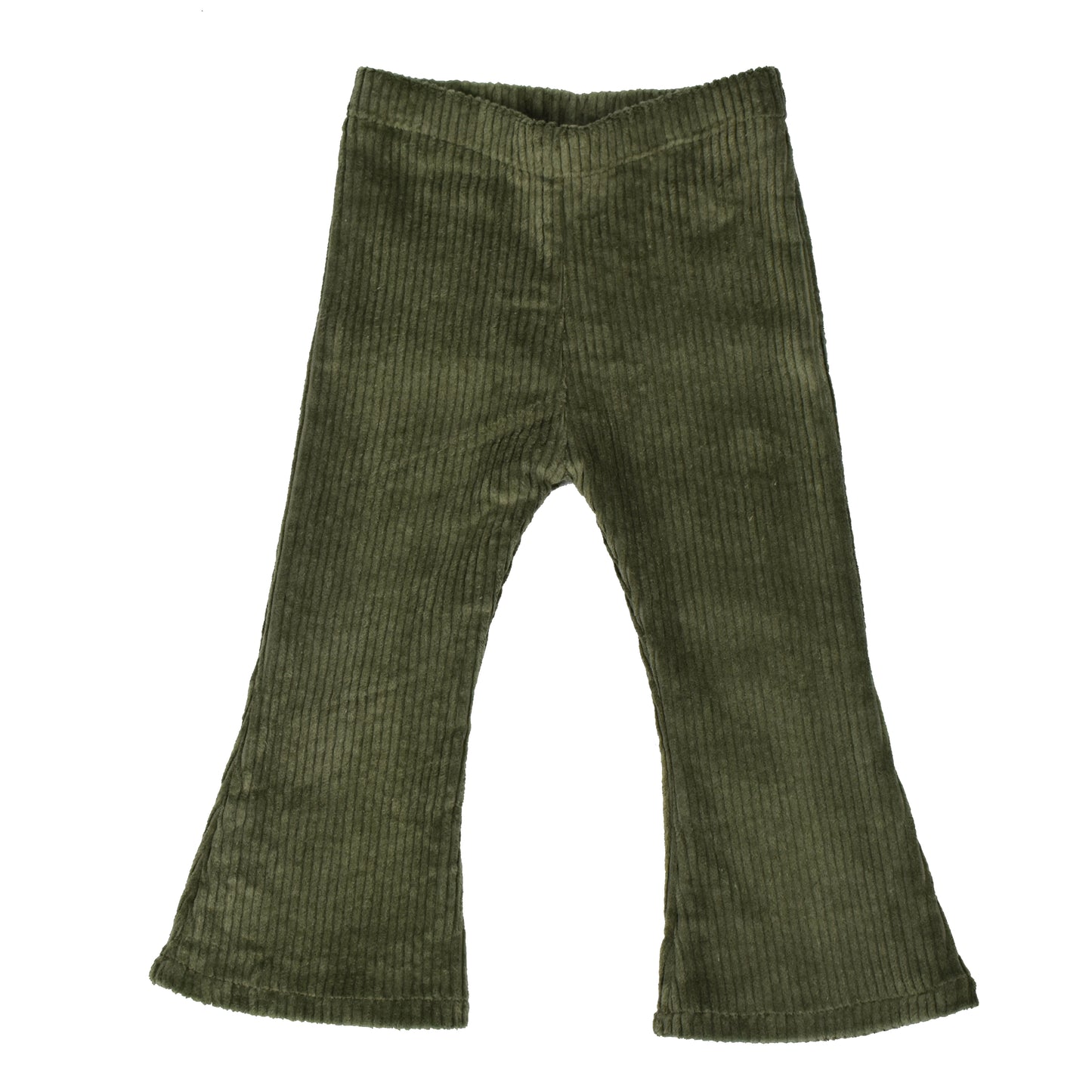 Flared Legging | Rib Khaki | Handmade