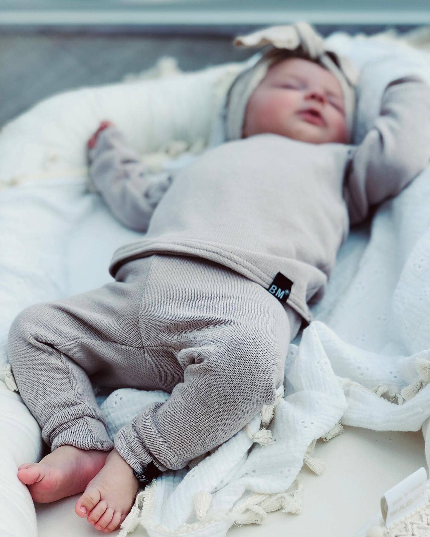 BM 2-delige set | Knit | Sand