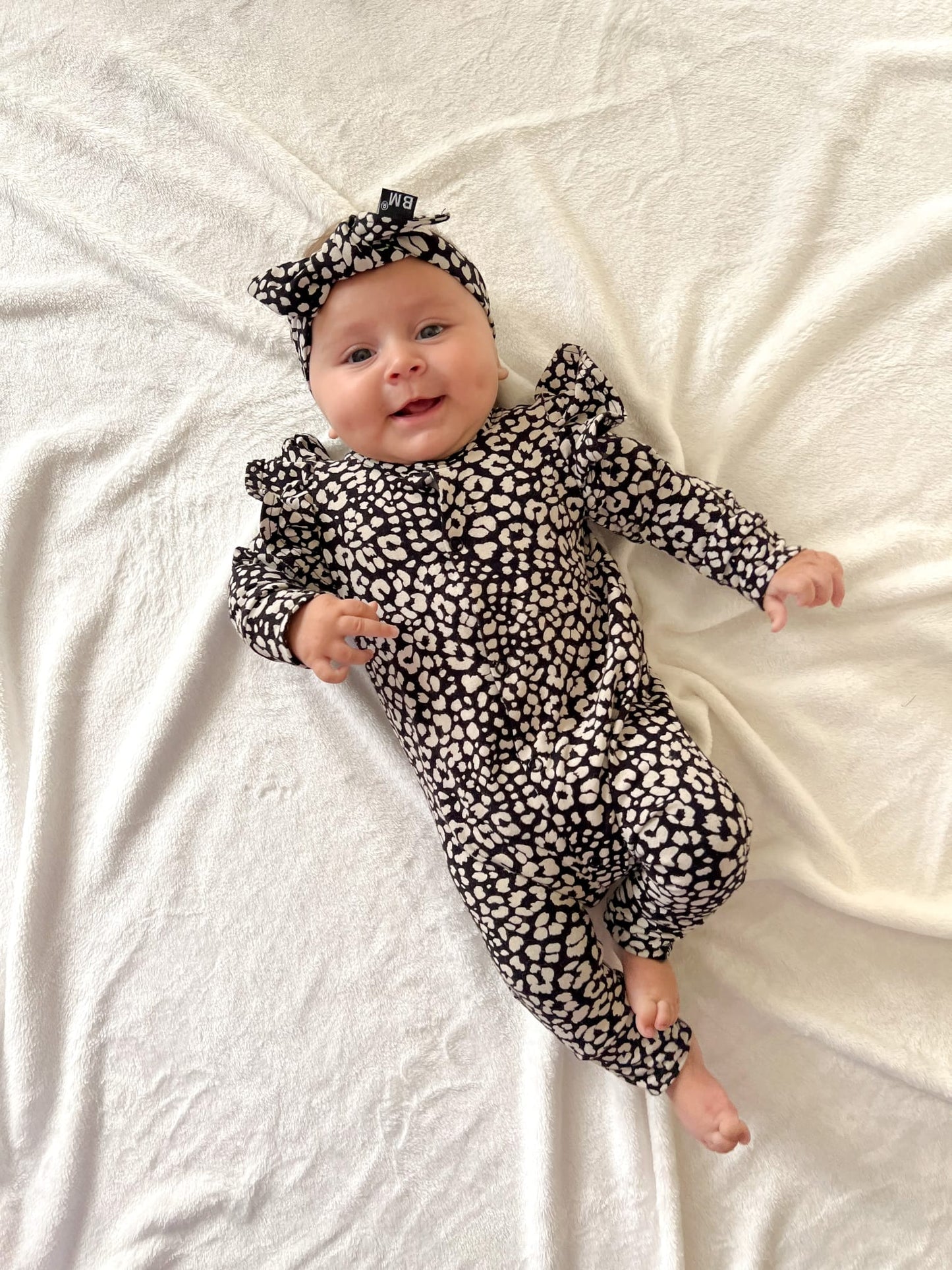BM Haarbandje | Leopard Black | Handmade