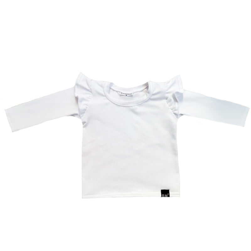 BM Shirt met Vleugels | White | Handmade
