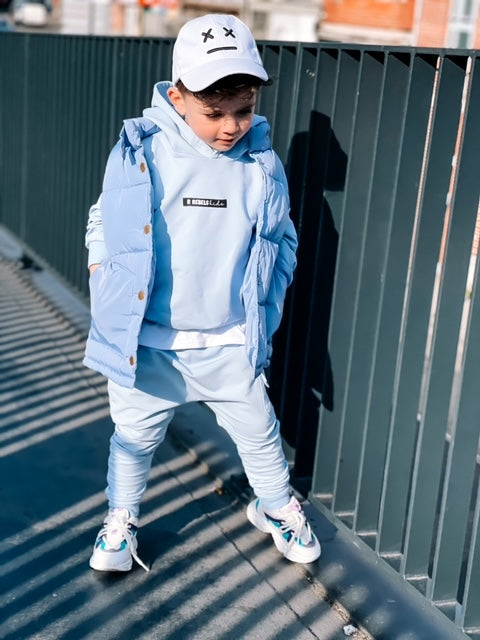 2-delige set | Hoodie joggingpak Logo | Powder Blue