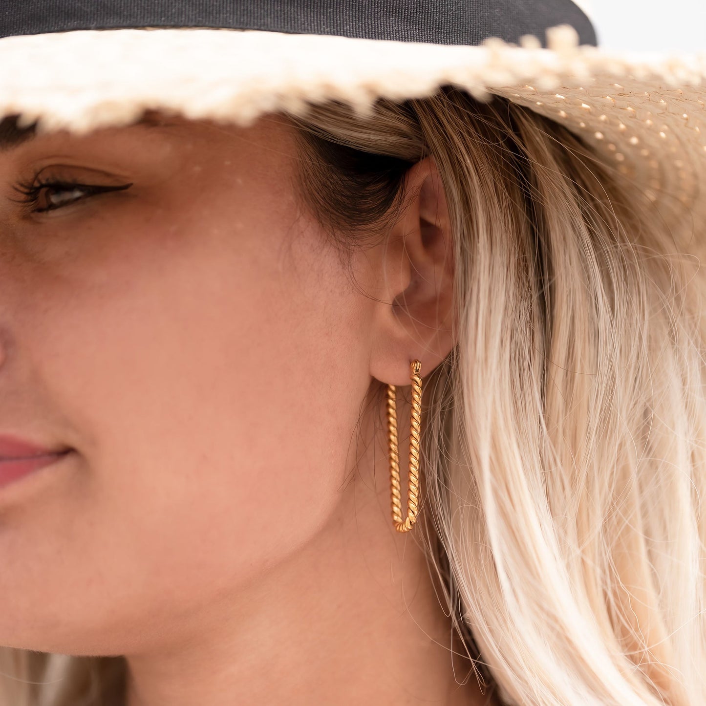 Oorbel | Rope Gold