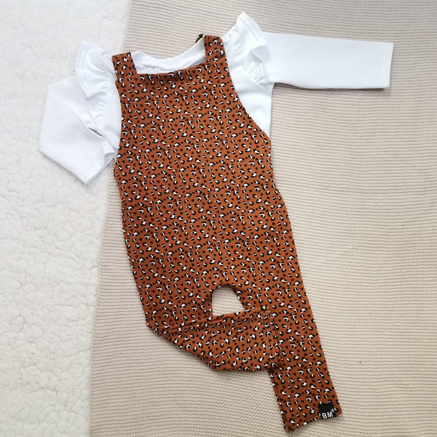 BM Salopette | Leopard Roest | Handmade