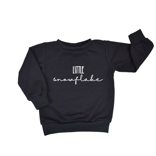 Baggy Sweater | Black | Little Snowflake