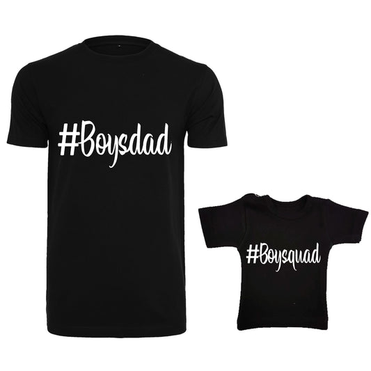 Twinning set shirts | #Boydad #Boysquad | Kleurkeuze